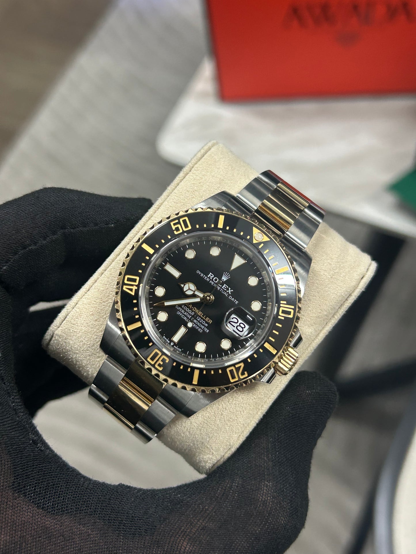 Rolex Sea Dweller 43mm Two Tone Yellow Gold Black Dial 2021 Model 126603