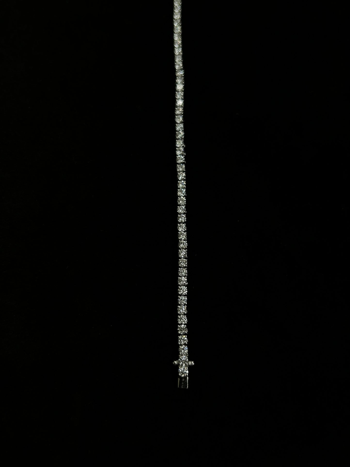 4.04 carat lab diamond tennis bracelet 18k white gold