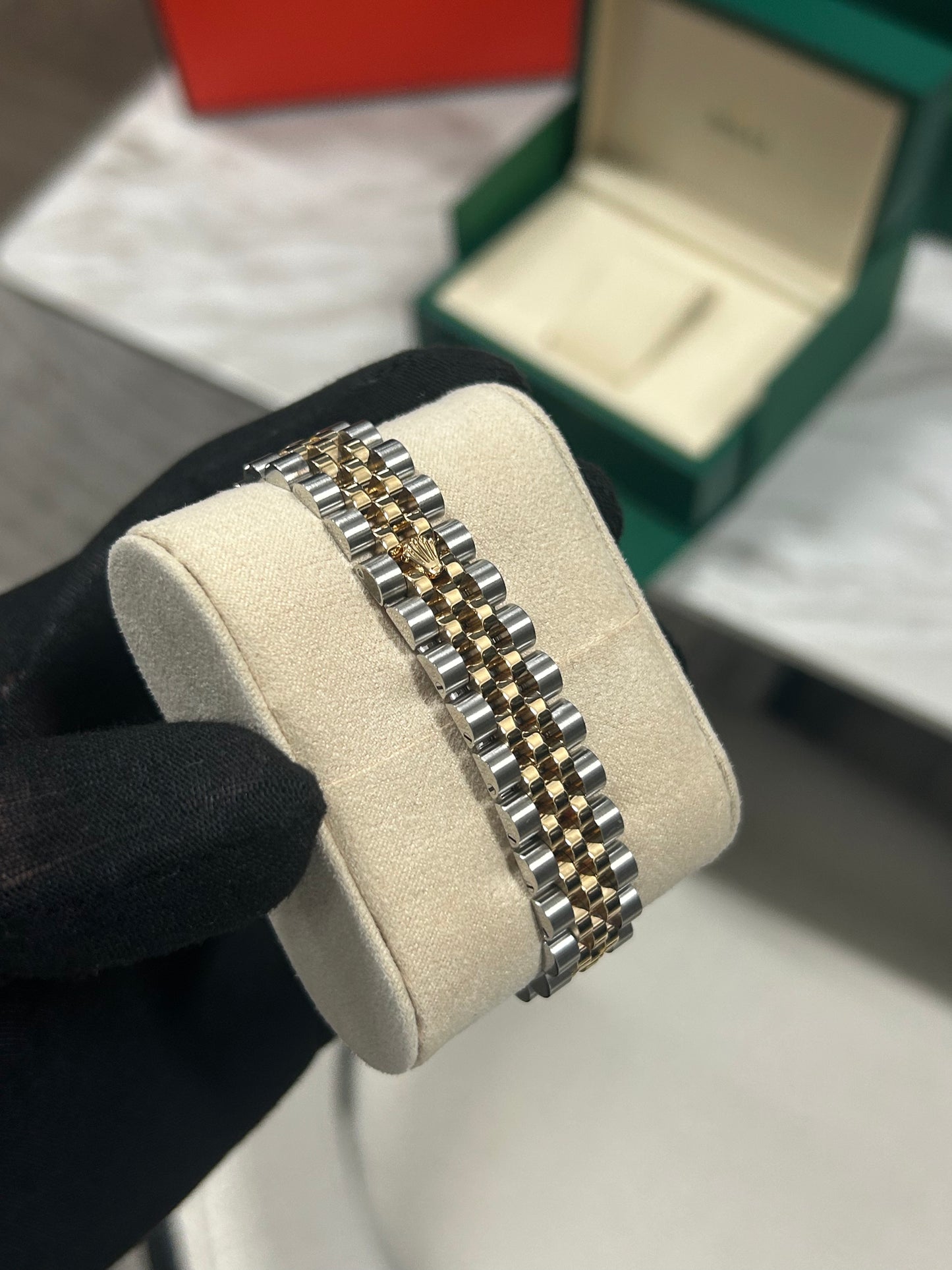 Rolex Datejust 31mm Silver Diamond Dial Two Tone Yellow Gold 2018 model 178273