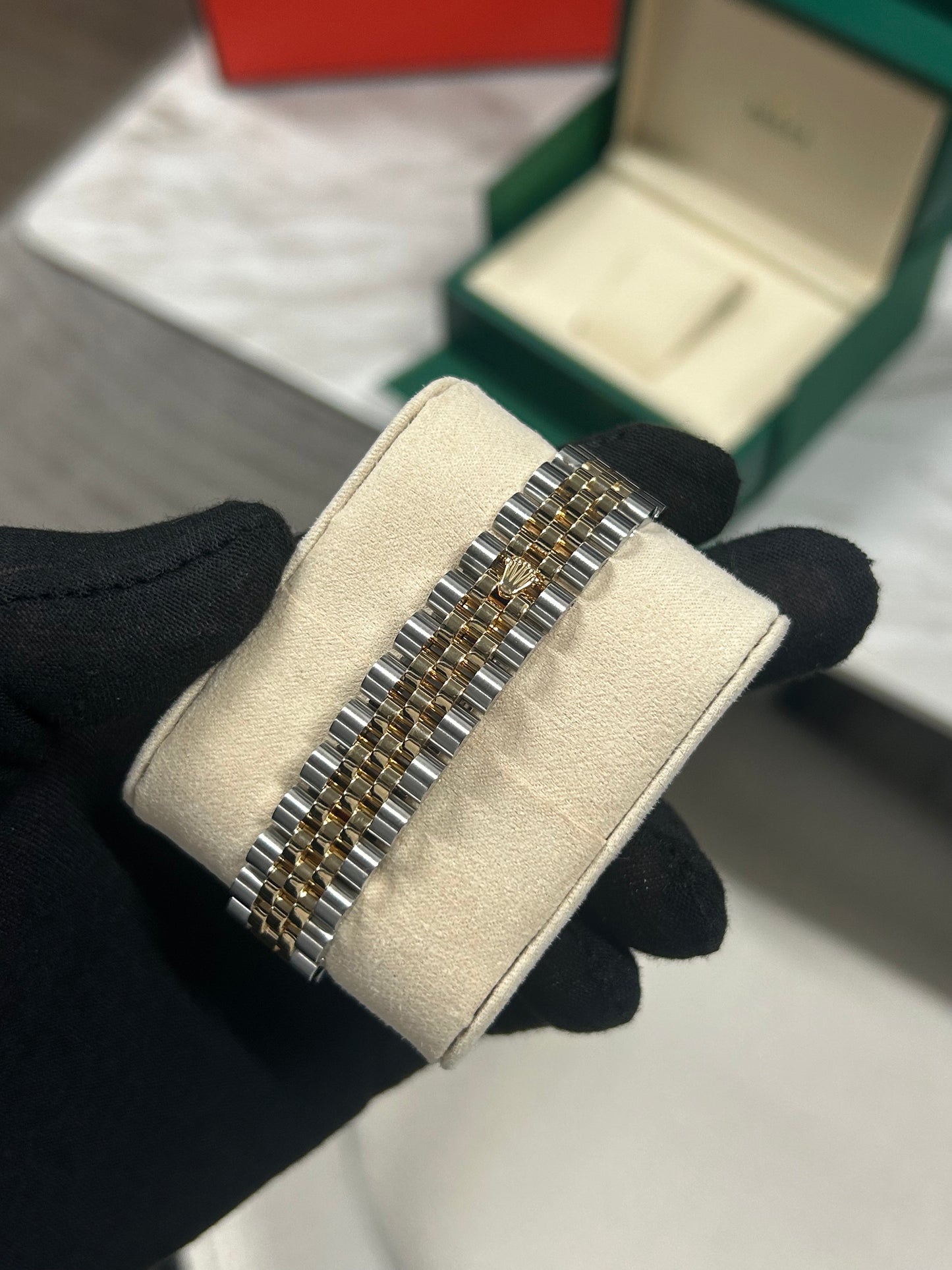 Rolex Datejust 31mm Silver Diamond Dial Two Tone Yellow Gold 2018 model 178273