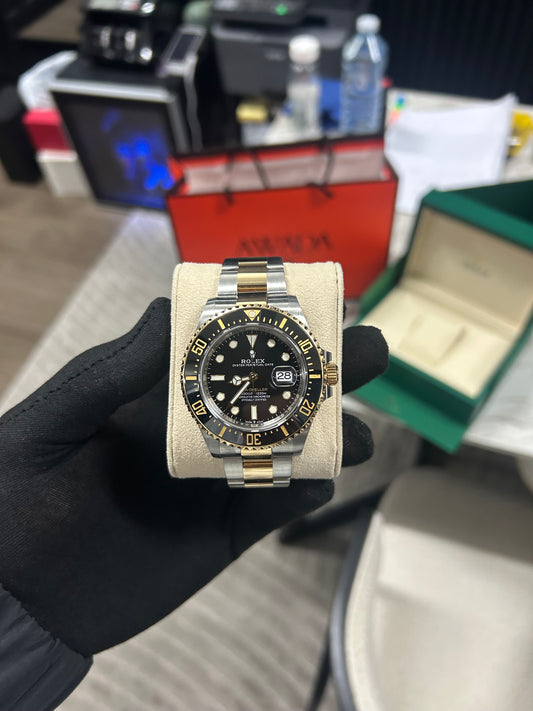 Rolex Sea Dweller 43mm Two Tone Yellow Gold Black Dial 2021 Model 126603