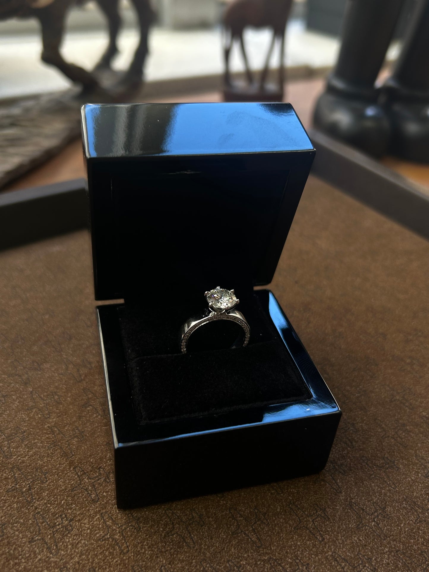 Natural round diamond platinum setting engagement ring 1.68TCW