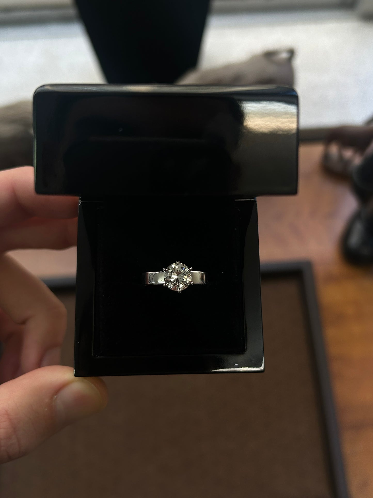 Natural round diamond platinum setting engagement ring 1.68TCW